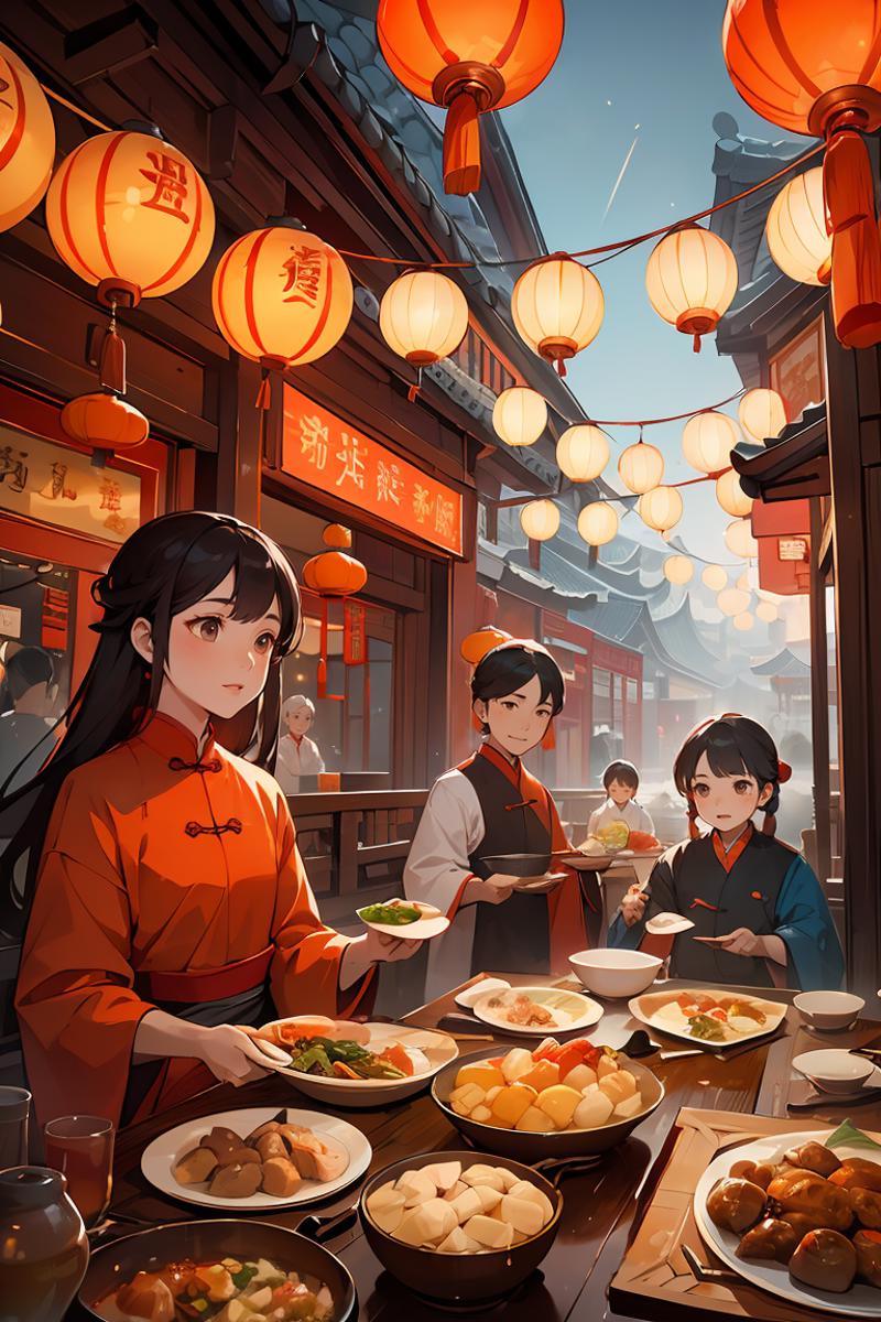 399779-4222293309-an image of an oriental family at dinner with many dishes, in the style of colorful animation stills, chinese new year festiviti.png